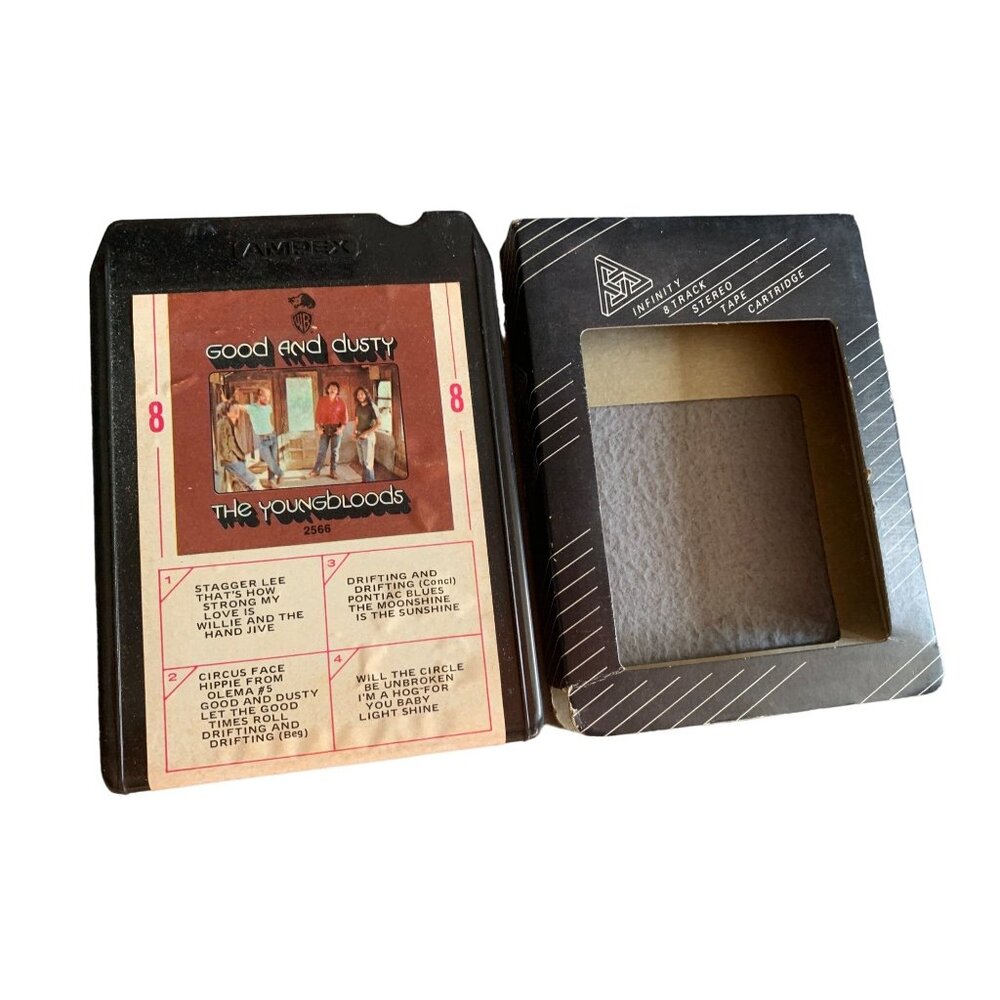 The Youngbloods "Good and Dusty" 8-Track Tape with Sleeve Vintage